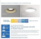 NIB~~ GE White 5" or 6" 950-Lumen Switchable Dimmable LED Canned Recessed — photo 2