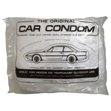 Car Condom Disposable Clear Plastic Car Cover with Elastic Band Medium Size 21.5