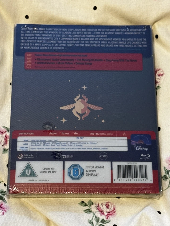 Disney's Animated Original Aladdin (1992) Mondo, Blu Ray Steelbook, New & Sealed - Image 2 of 4