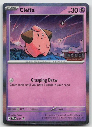 Cleffa (Prerelease) 037 Holo Promo Scarlet & Violet Promo Pokemon NM