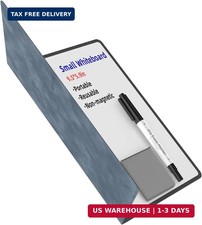 Portable Small White Board Dry Erase Board, Reusable 9.5 6.6in Notebook Memo,