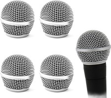 4 Pack SM58 Microphone Head Replacement Standard Size Grille Mic