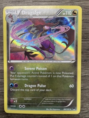x1 Dragalge - 86/122 - Holo Rare Pokemon XY Breakpoint M/NM