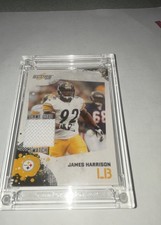2010 Score - James Harrison #230 Game Used Swatch- Jersey Fusion