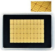 Valcambi Goldtafel Combibar&trade; Beliebig voneinander trennbar - 50 x 0,5 gr Gold
