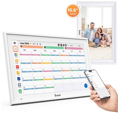Digital Calendar 15.6'' Digital Wall Planner Family Schedules Electronic Calendar