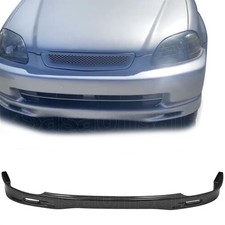 Front Bumper Lip Splitter For 96-98 Honda Civic 2dr 3dr 4dr Black Pu Spn Style