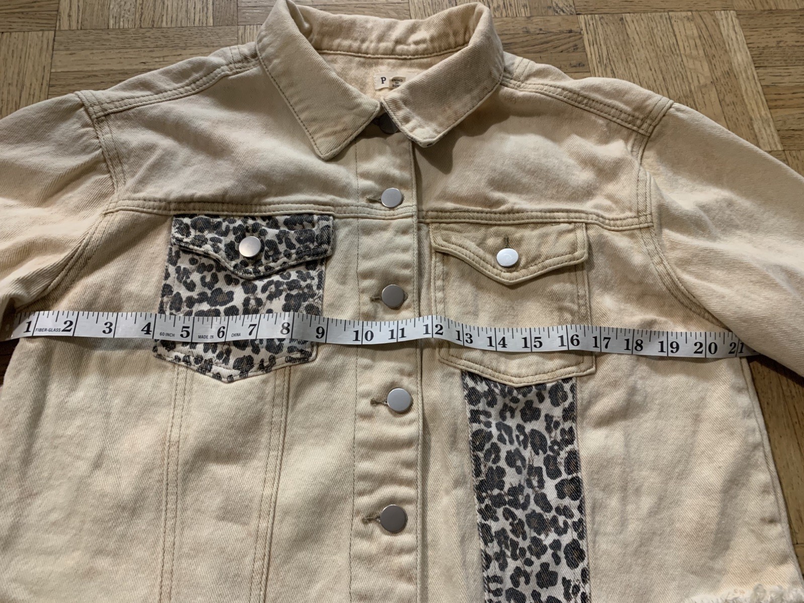 POL CLOTHING PATCHWORK BUTTON-DOWN DENIM JACKET S… - image 3