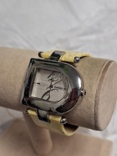 DKNY Ladies Watch Silver with Yellow Leather Band NY4314