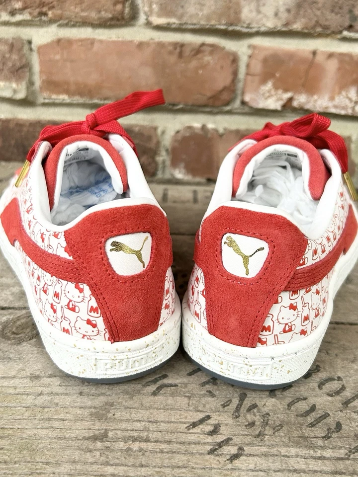 Puma x Hello Kitty Gamuza Clásica Tenis Zapatos Rojo Blanco Retro Para Mujer’s 8.5 Nuevo sin Caja Foto 2 de 4