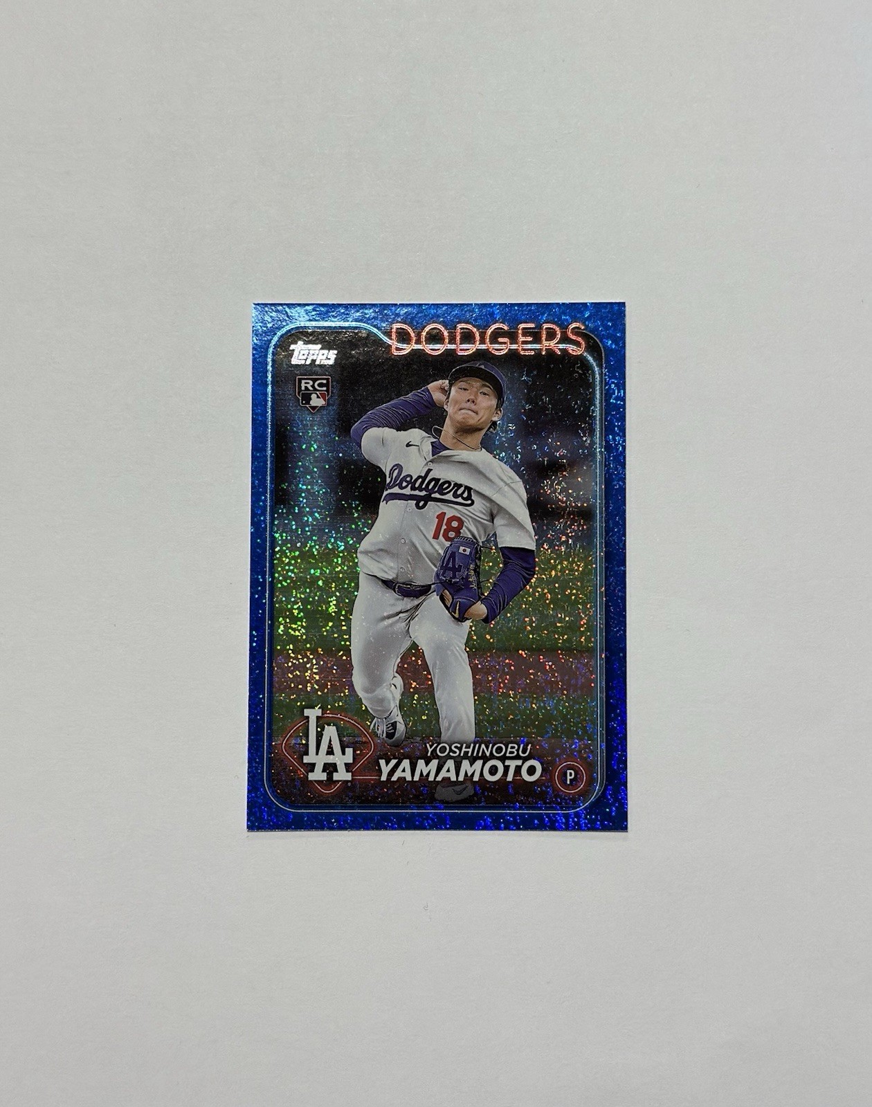 2024 Topps Series 2 - Yoshinobu Yamamoto #553 Blue Foil /999 (RC) *COLOR MATCH