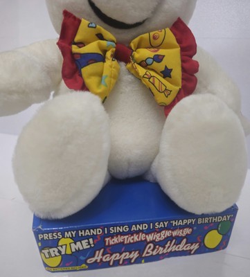 Tickle Wiggle Happy Birthday Singen Tanzen Elektronisch Plüsch Batterie Selten