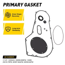 Engines Clutch Cover Primary Set Gasket For Seals Dyna Softail Harley 1994-2005