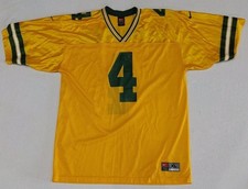 Vintage Nike Team Green Bay Packers Brett Favre Gold Jersey Adult Size XL 90s