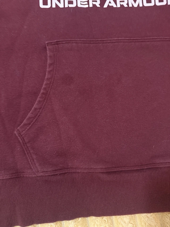 Mujer Borgoña Under Armour, Pullover Sudadera con Capucha, Sudadera Talla Grande Foto 4 de 4