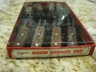 VINTAGE KNOBLER JAPAN CORN SKEWERS IN BOX WOOD HANDLES STAINLESS STEEL TINES — photo 2
