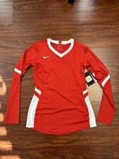 Lot of Nike Dri-fit Women’s Long Sleeve Jerseys Red. NWT XSSMLXL 17 Items New