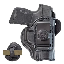 Maxx Carry Multi-Carry 4-Way OWB & IWB Premium Leather Gun Holster fits Sig P365