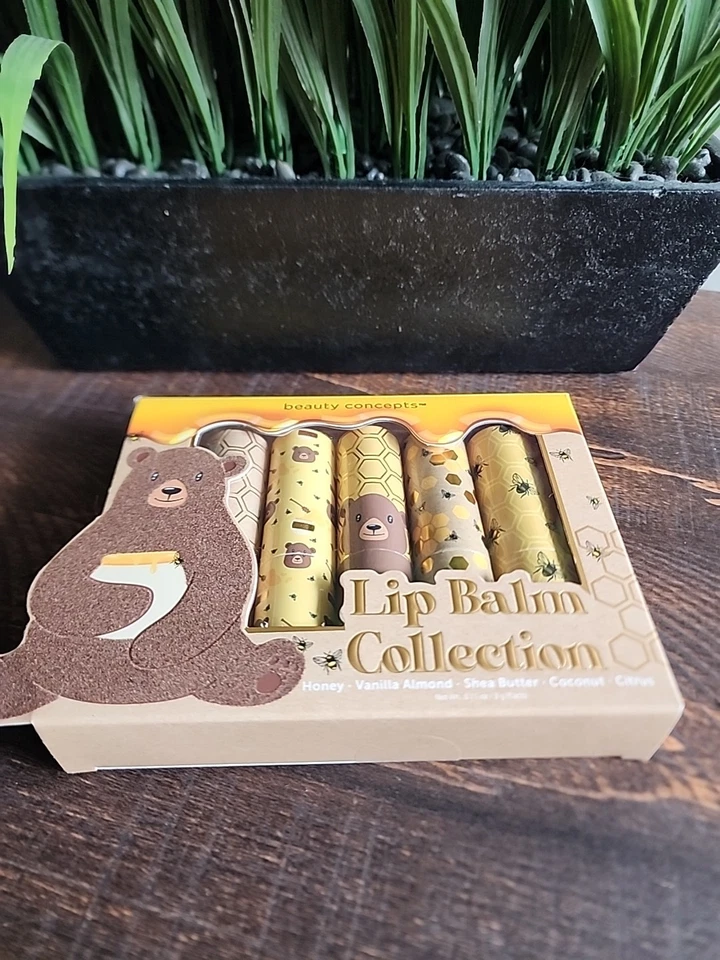 Beauty Concepts Lip Balm Collection 5pc Honey Shea Coconut Citrus Vanilla - Image 2 of 4