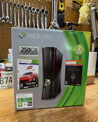 New in box, sealed, Microsoft Xbox 360 S 250GB Console Bundle Guitar Hero