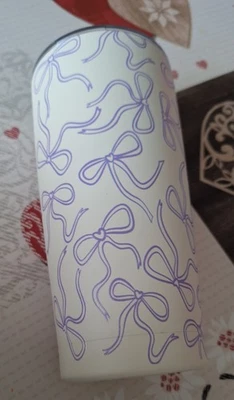 tumbler verre isothermenoeud mauve neuf - Photo 1/2