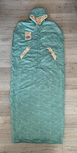 Poler Napsack Sleeping Bag Suit XL Stevie Gee Collab Aqua Cream Camp Vibes RARE! - Picture 5 of 17