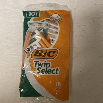 Bic Twin Select Razors Shavers For Men Sensitive Skin 10 Pack