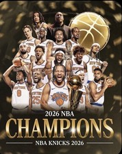 NEW YORK KNICKS 2026 NBA CHAMPIONSHIP 8x10 Photo Trophy