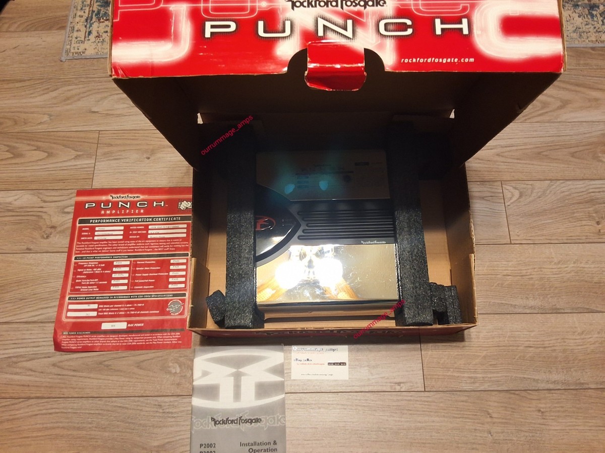 Rockford Fosgate PUNCH P200-2 Car Audio Amplifier 🇺🇸 OLD SCHOOL