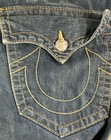 True Religion Men's Ricky Straight Leg Jeans Dark Wash Thick Stitch 36x29 — photo 7
