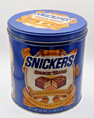 Vintage Mars - Snickers Snack Bars Collector Tin