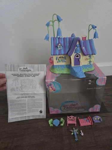Barbie Fairytopia Little Lands Playset Azura’s Cottage Mattel 2004 VTG *READ*