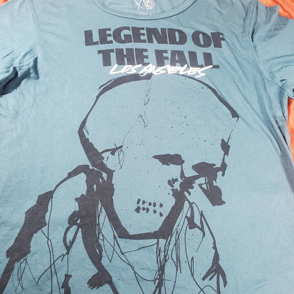 The Weeknd x Futura Los Angeles Teal Longsleeve Starboy 2017 World Tour Men's XL - Image 3 of 4