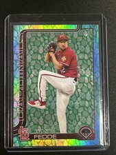 🔥Erick Fedde 2025 Topps Series 1 #229 Green Easter Egg Parallel Cardinals