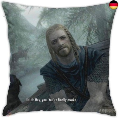 EOPRO Zhuhoo Kissenbezug mit der Aufschrift  You're Finally Awake , qua