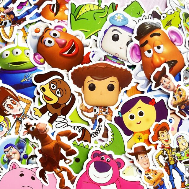 50 Pcs Toy Story Buzz Disney Cartoon Cute Character Stickers for Bottles J06S