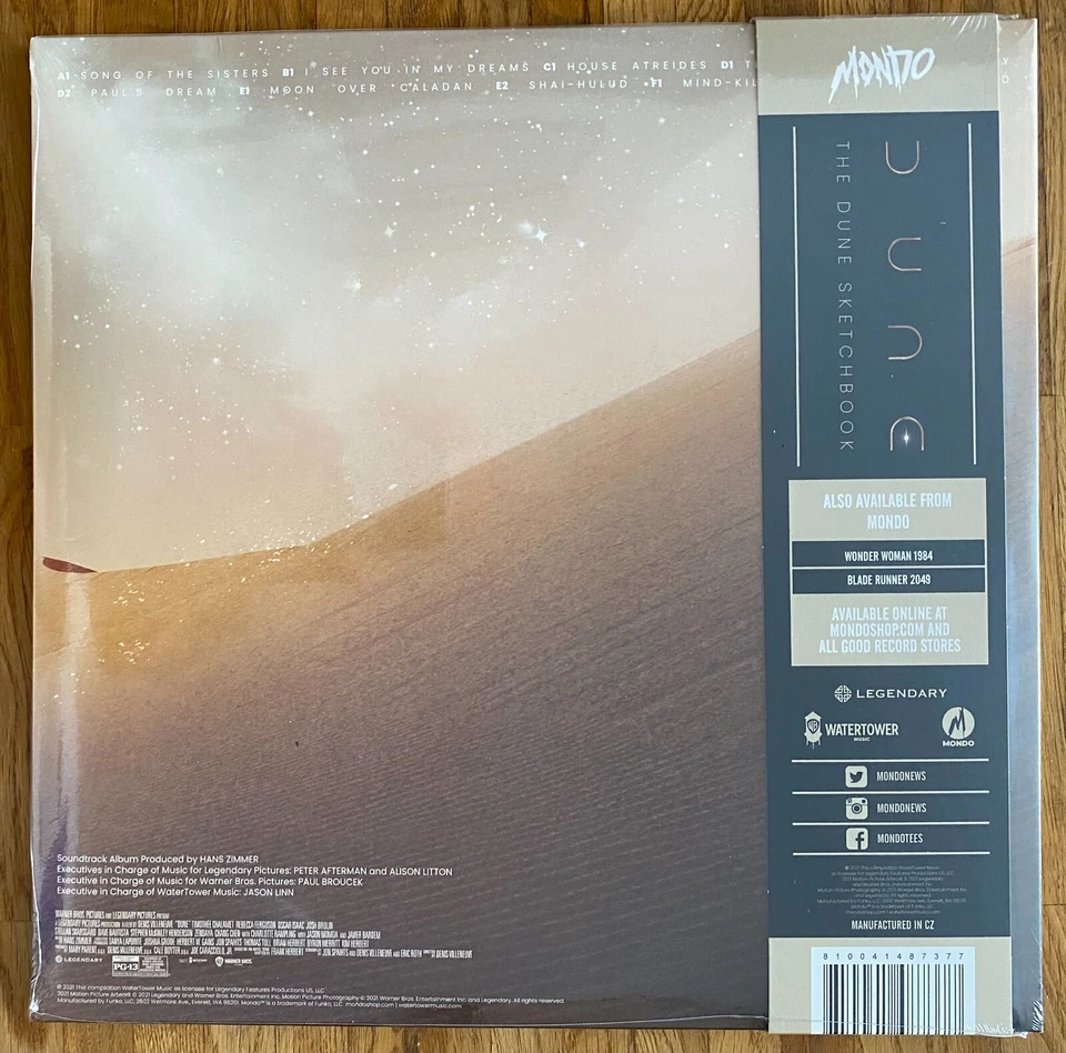 The Dune Sketchbook - Hans Zimmer - Mondo 3LP, First Press, factory sealed M/M ! - Bild 2 von 3