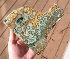 Large Ocean Jasper Rare Druzy Slab