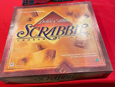 Scrabble Deluxe Turntable Edition (1999)   Complete! Game Night Classic Gift
