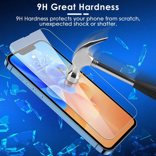 Tempered Glass Screen Protector & Camera Lens Cover For iPhone 14 13 12 Pro Max - Picture 6 of 30