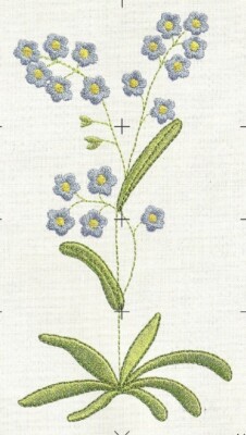 MASCHINENSTICKEREI DESIGNS USB - SOMMERBLUMEN KOLLEKTION 5X7 FLORAL