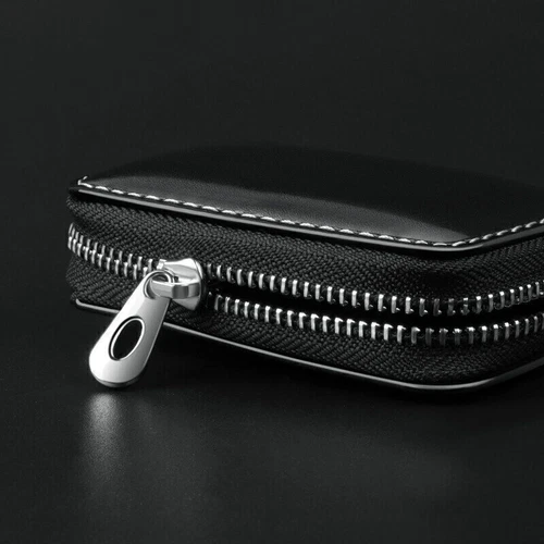 Cowhide Leather Car Key Case Keychain Remote Key Fob Cover for Cadillac - Bild 11 von 13