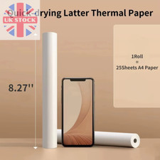 A4 Thermal Printer Paper Rolls Universal for Wireless Black Inkless Printer