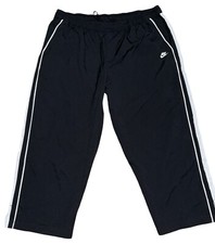 Vintage Nike Track Pants Wide Leg Women  s XL Cropped Windbreaker Baggy Y2k