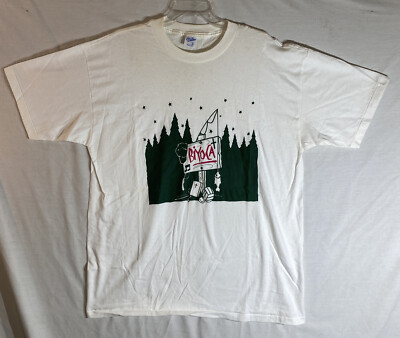 BIYOCA Camp XL T-Shirt Christian Fish Sports Forest Stars Vintage