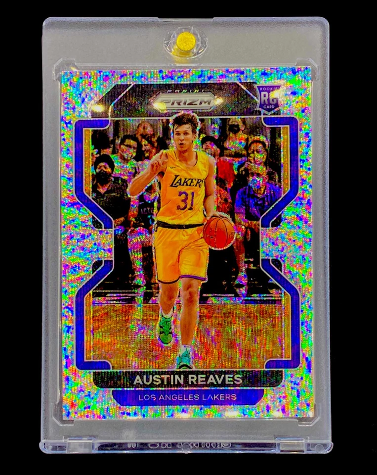 AUSTIN REAVES ROOKIE REFRACTOR RARE SILVER WAVE PRIZM RC Card Panini - LAKERS - Image 4 of 4