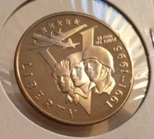 1993 P WWII 50th Anniversary Silver Clad Proof Commemorative Half Dollar Coin