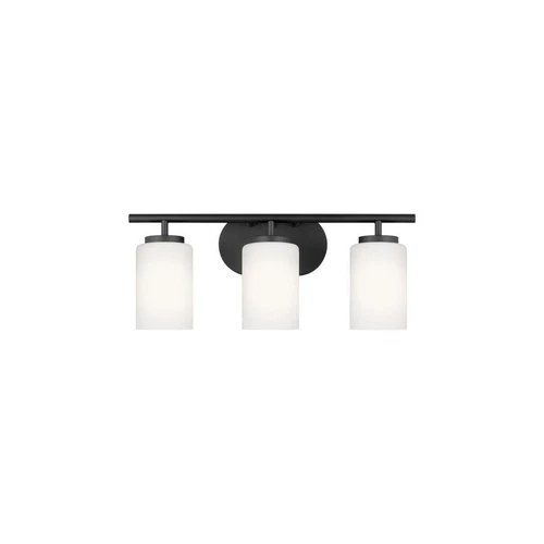 41162-112 Oslo Three - Light Wall/Bath Vanity Style Fixture, Midnight Black - Picture 1 of 2