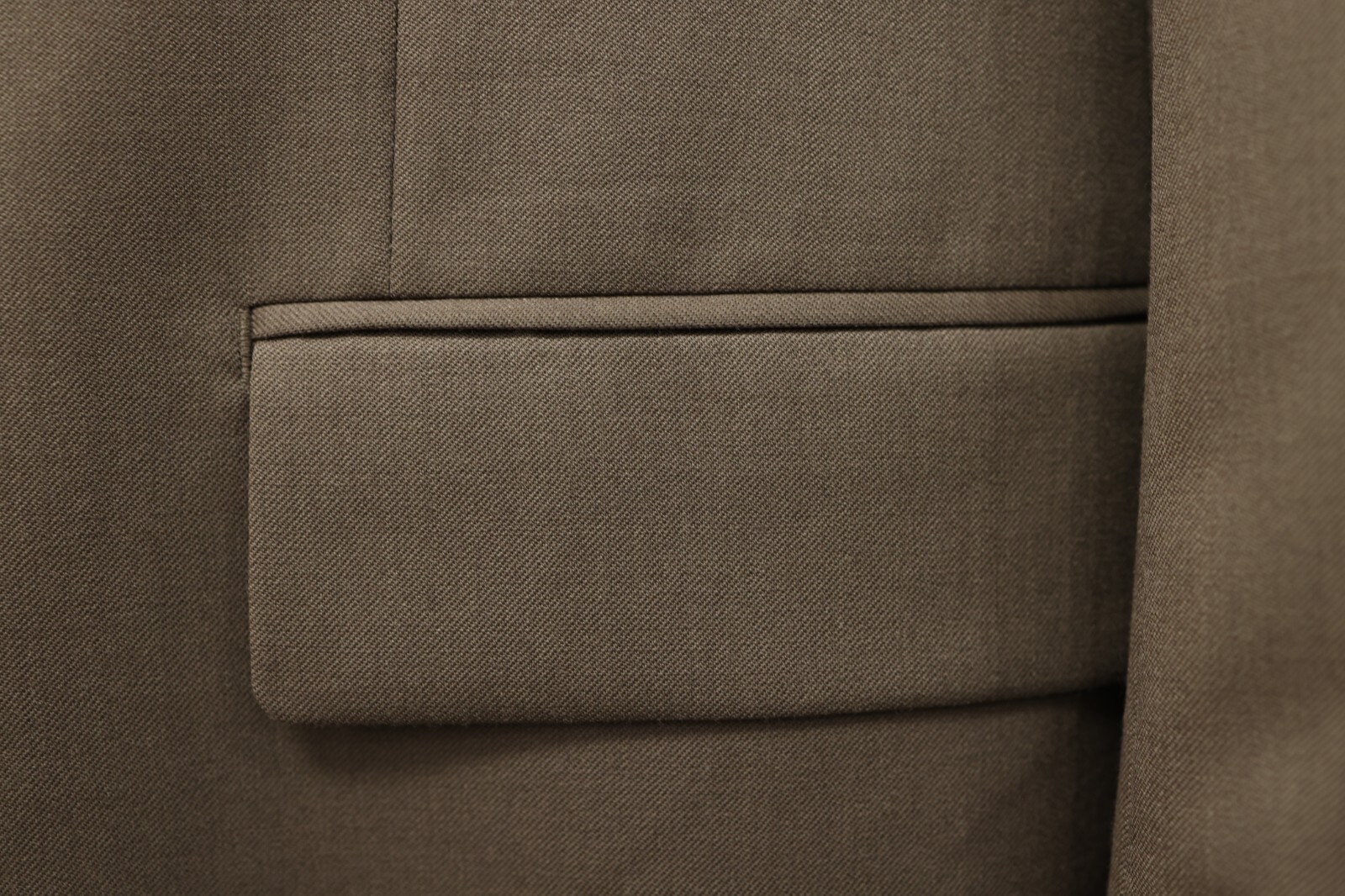 CHAPS mens solid brown 100% WOOL two button sport… - image 9