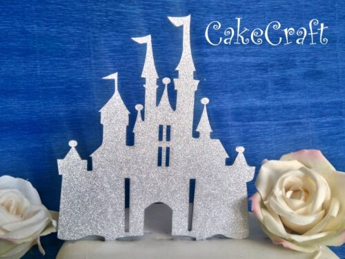  Glitter Acrylic Disney princess castle birthday,wedding cake topper decorations - Picture 1 of 1